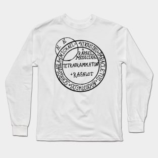 Dark and Gritty Grimorium Verum TO SEE A DREAM VISION sigil symbol Long Sleeve T-Shirt